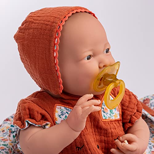 Jc Toys - La Newborn Nature Collection| 15.5'' Soft Body Baby Doll And Accessories | Designed By Berenguer Made In Spain | Ages