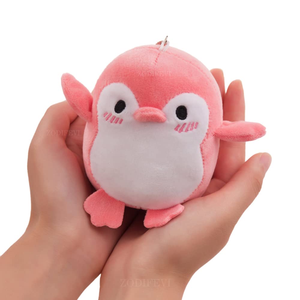 Zodifevi 1Pcs Lovely Penguin Animal Stuffed Doll Plush Toy Keychain Key Holder Bag Pendant Party Favor Gifts Toys For Boys Girls