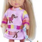 Simba 105733688 Evi Love Dogs, Doll With Two Cute Dachshunds On A Leash, 12 Cm Toy Doll, From 3 Years