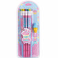 A Little Swag 12 Pcs Hb Pencils Set With Cute Ice Cream Erasers - Cartoon Theme Colourful School Pencils For Girls, Boys, Kids, 