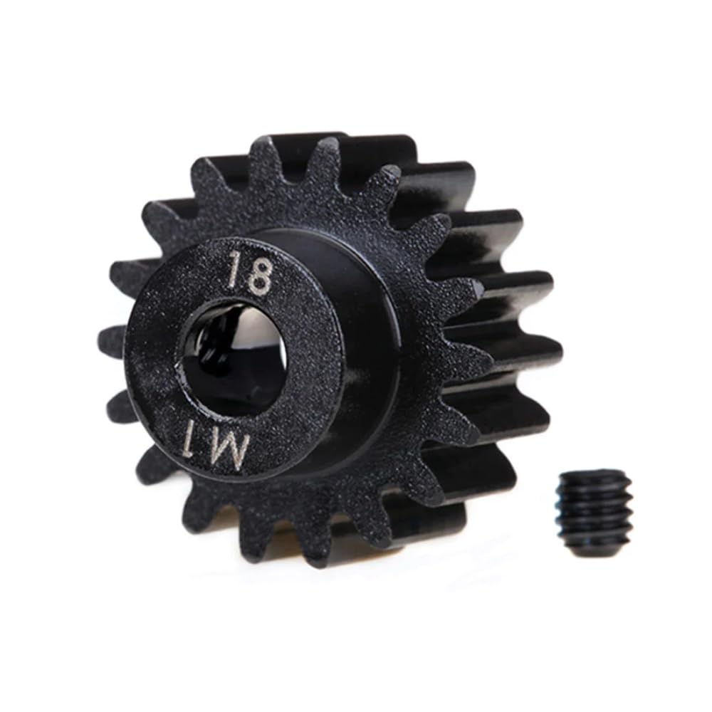 Traxxas 6491R 18-Tooth Mod-1 Machined Steel Pinion Gear