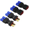LinsyRC 2pcs EC3 Male to T-Plug Female Connector Adapter and 2pcs EC3 Female to T-Plug Male Connector Adapter for RC Lipo Batter