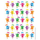 EUREKA PENCIL SMILEY FACES THEME STICKERS (Set of 6)