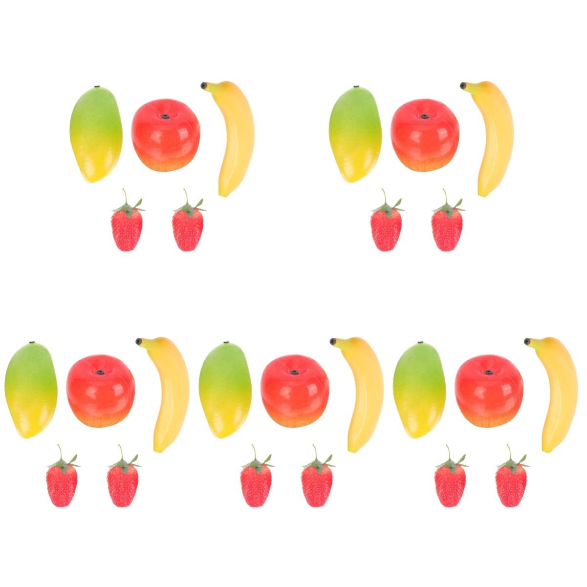 Excluzo 25 Pieces Musical Maracas For Kids Banana Shaker Simulated Fruit Toy Hand Percussion Shakers