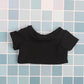 Niannyyhouse Doll Clothes 20Cm(7.8In) Plush Doll Clothes T-Shirt*2 Short Sleeve Black And White T-Shirt Doll Dressup (20Cm)