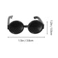 TOYANDONA Mini Sunglasses for Dolls, Black Miniature Sunglasses Bulk Plastic Dressing Glasses Costume Accessories