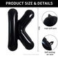 Toniful 40 Inch Large Black K Letter Balloons Jumbo Helium Balloons,Foil Mylar Big Alphabet Balloons For Birthday Party Annivers