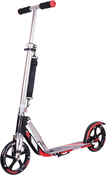 HUDORA Scooter with Big Wheels  Lightweight Durable All-Aluminum Frame for Kids 8 Years and Up  Teens 12 Years and Up  mature-themed