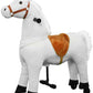 Pipleo Ride on Horse for Kids  (41.33'' Height) Horse Ride on Toy  Riding Horse Rider Mechanical Walking Action Plush Animal for 7 Years Old to mature-themed  No Battery or Electricity  Max Load 187 LBS - WT