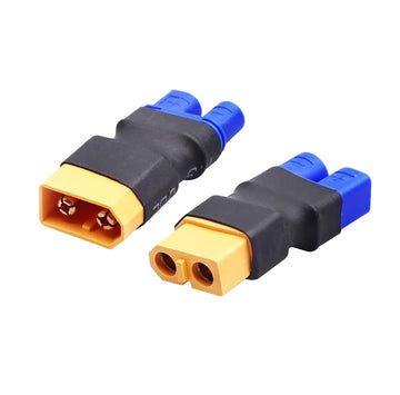 Yowoo 2 Pairs No Wires RC Connector XT60 XT-60 to EC3 Style Male Female Connector Adapter for RC FPV Drone Car Lipo NiMH Battery