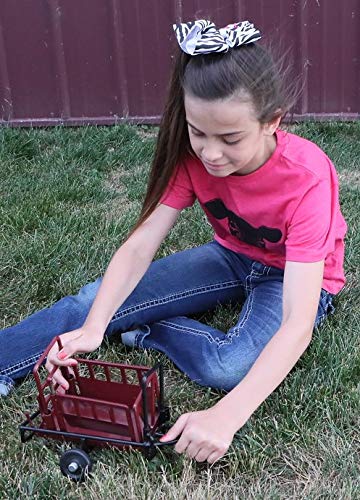 Little Buster Toys Cattle Squeeze Chute - 1/16 Scale Metal Model, Red