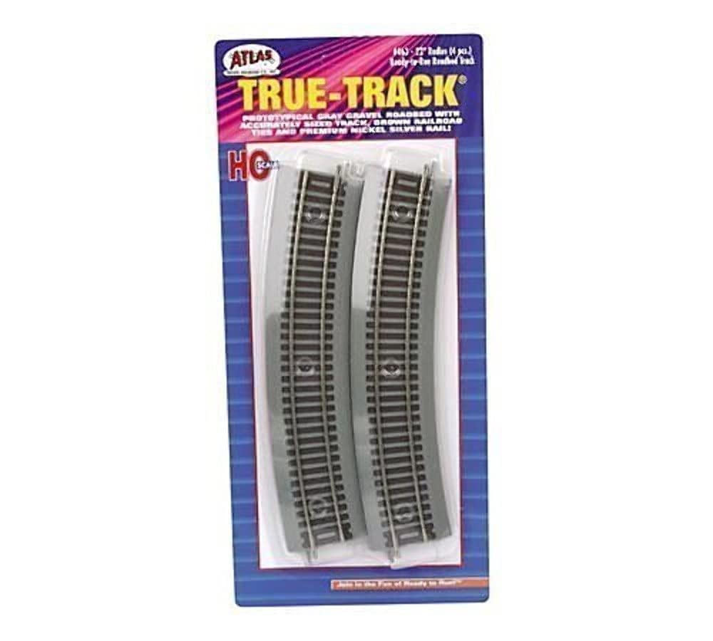 True-Track 22' Radius Track (4) Ho Scale Atlas Trains
