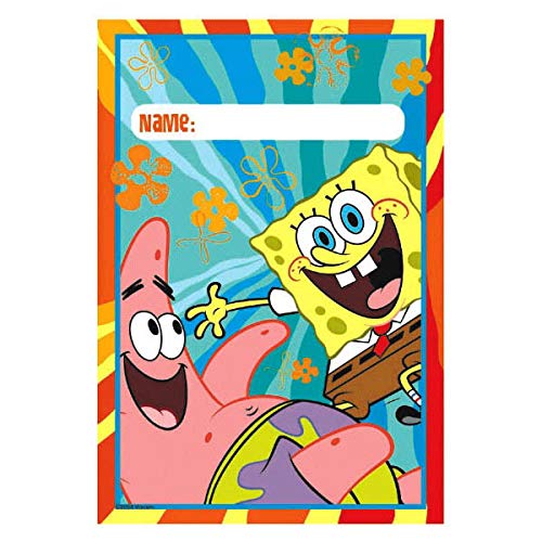 Spongebob Squarepants Birthday Party Favor Bundle for 8 Includes Loot Bags, Stickers, Pencils, Pencil Toppers