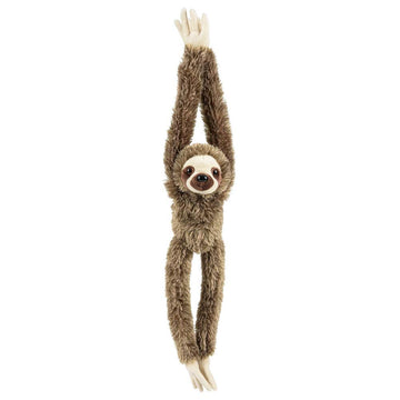 Howboutdis 20 Inch Brown Hanging Sloth - Stuffed Animal - Ultra Soft Plush - Hands And Feet Connect - Realistic Design - Great Gift Or Prize