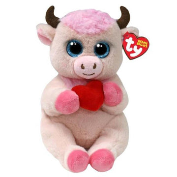 Ty Beanie Bellies Sprinkles - Valentine Cow - 6''