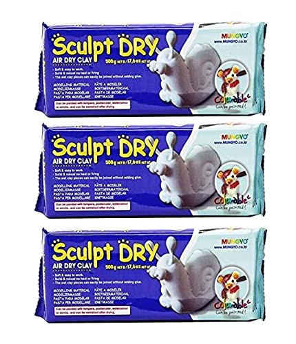 Mungyo Mw500 Sculpt Dry (White Air Dry Clay, 3)