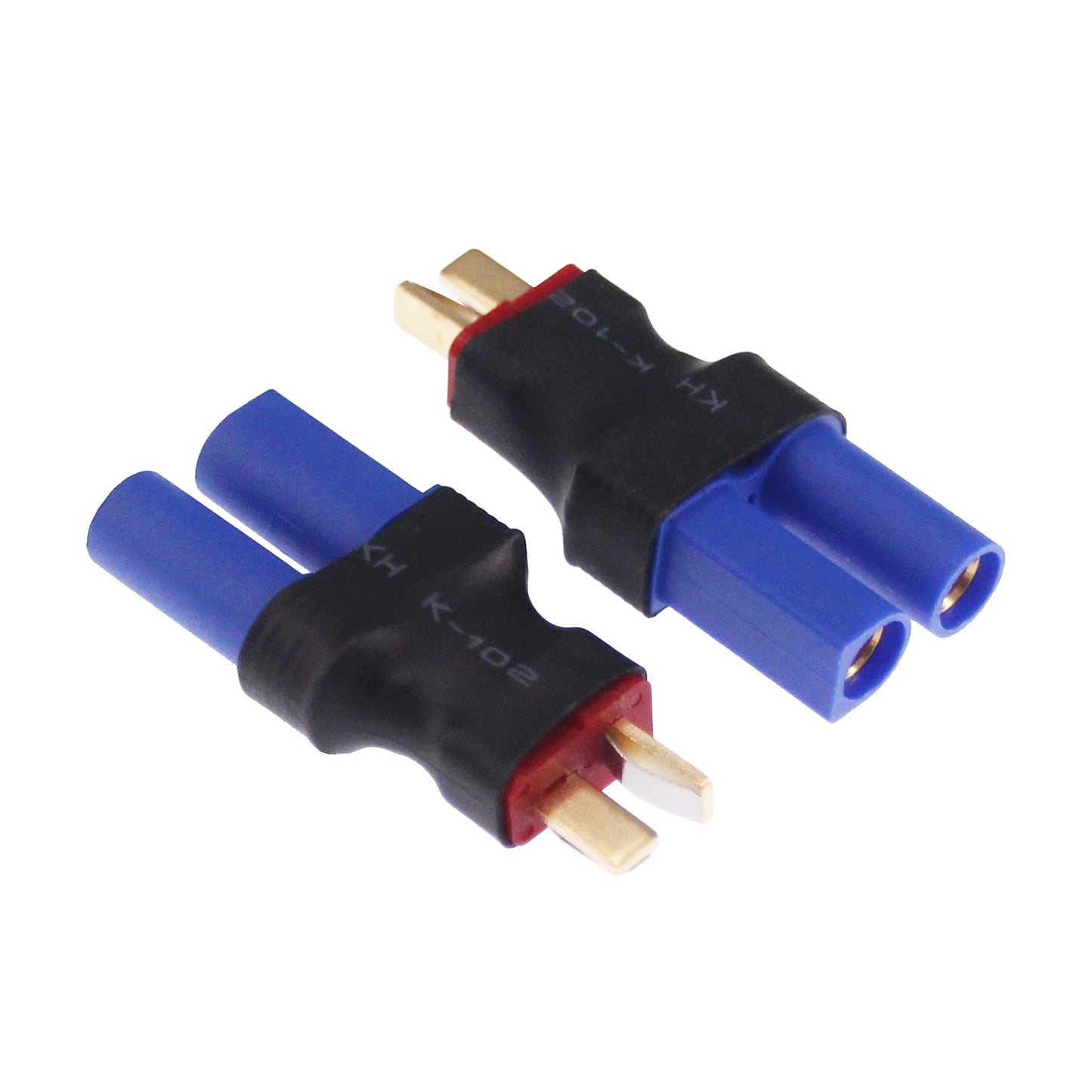 rflaueo 4pcs T-Plug Style to EC5 Male Female RC Connector Adapter(E09-4)