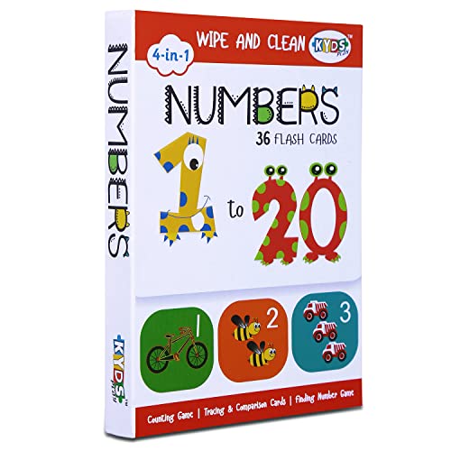 Kyds Play  Numbers  Wipe And Clean Activity Flash Cards Motor_Skills For Kids