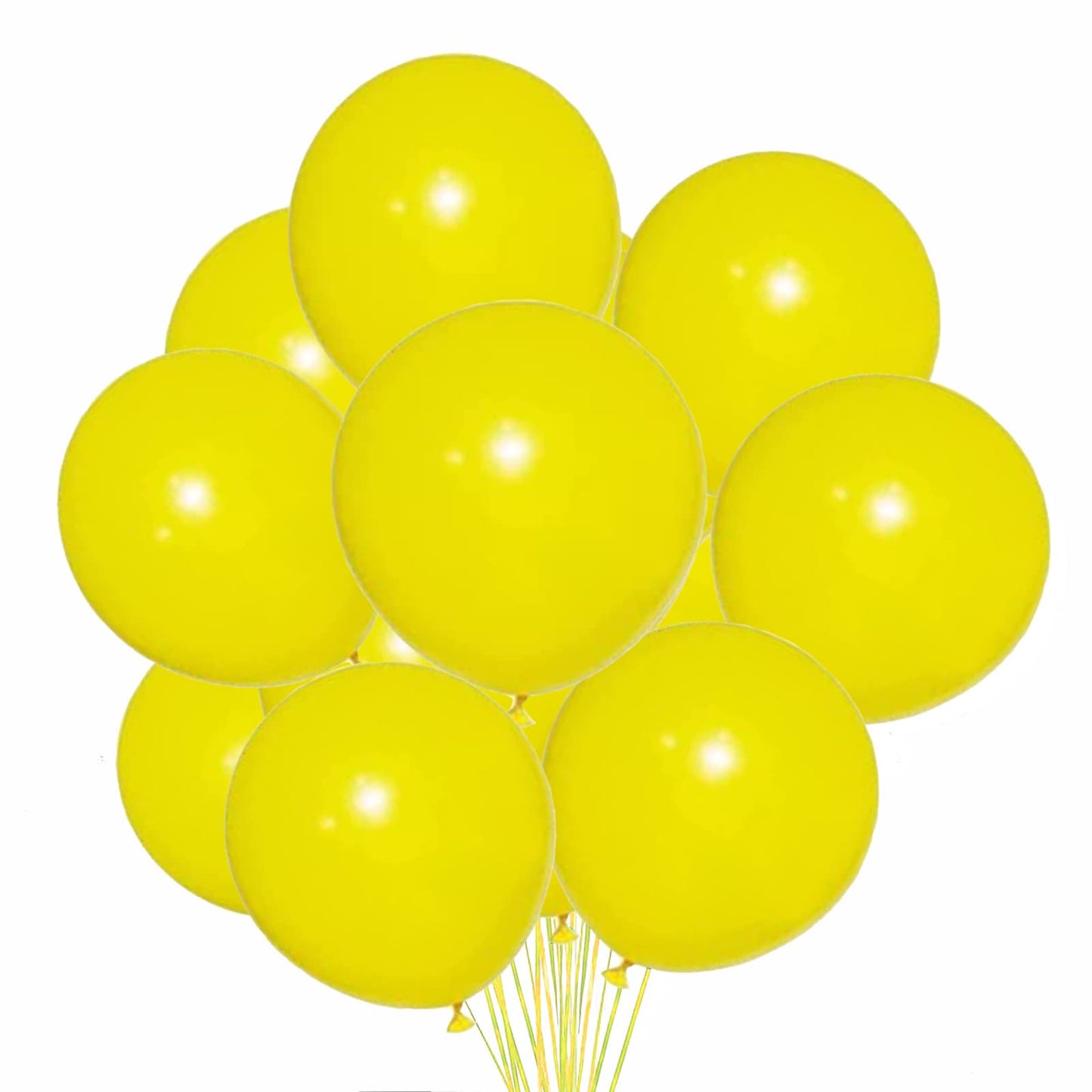 Yellow Balloons,12 Inches Yellow Balloons,100Pcs Latex Balloons For Birthday Wedding Party Baby Shower Decoration Engagement Par