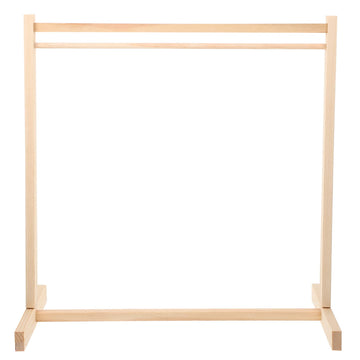Kisangel Wooden Clothing Rack 1Pc Doll Clothes Rack Miniature Garment Rack Doll Clothes Accessories For Dollhouse Supplies (40Cm