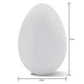 Floracraft Styrofoam Egg, 3-1/6 X 2-5/16 Inches, White, Pack Of 4