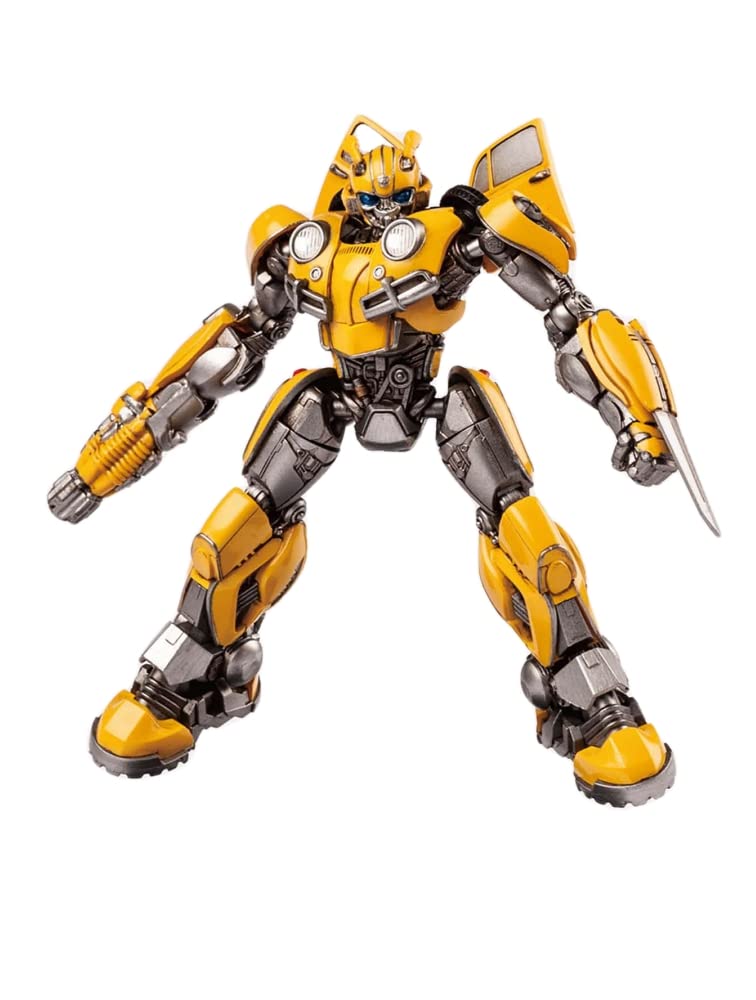 MTLAKEMOTOR Transformers Bumblebee Model Kit – 3D Articulated Figure, Pre-Painted, Plastic, Easy to Assemble, Model 08100, Color: Bumblebee