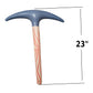Zugar Land Lifesize Inflatable Toy Pickaxe + Axe (23'') Inflate Hatchet Costume Prop Game Party Favor Supplies (6 Pickaxe + 6 Ax