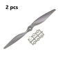 Top-Vigor 2Pcs Cw Rc Propellers 1170 11 X 7 Inch 2-Vane Rc Vehicle Propellers Replacement For Rc Airplane With Adapter Rings Nyl