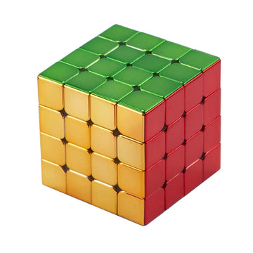 Hellocube Cyclone Boys 4X4 Speed Cube Magnetic Stickerless Reflective Mirror Reflective, Magic Cube Puzzle Toys