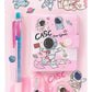Astronaut Stationery Set For Kids  Cute SpaceThemed Notebook, Pen, Sharpener & Tape | School Supplies Gift Pack  Random Model