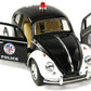 Kinsmart 5'' Classic Volkswage 1967 Beetle Police car 1:32 Scale (Black/White)