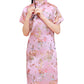 Girls Chinese Qipao Dress Dragon Pattern Short Sleeve Cheongsam Costume For Birthday Party Wedding (Us, Age, 4 Years, 5 Years, P