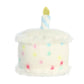 Aurora Adorable Palm Pals Happy B'Day Cake Stuffed Animal - Pocket-Sized Play - Collectable Fun - White 5 Inches