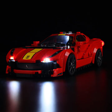 Kyglaring Led Lighting Kit (No Model) Designed For Lego Ferrari 812 Competizione 76914 Race Car Model Building Kit - Without Leg