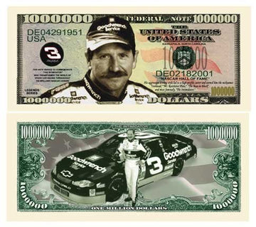 American Art Classics Pack Of 5 - Dale Earnhardt Sr. Senior Million Dollar Bill