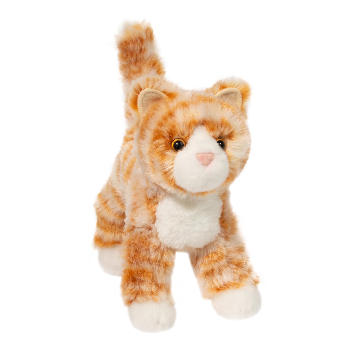 Douglas Hally Orange Striped Cat Stuffed Animal | 8 Inch Tall