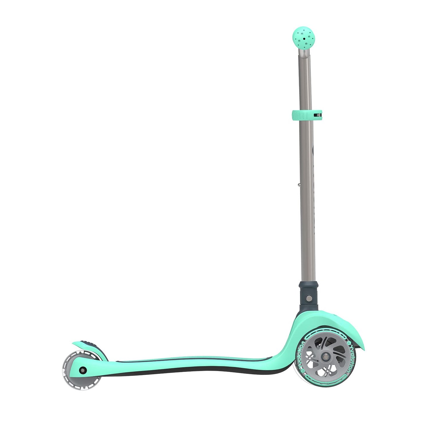 Yvolution Y Glider Air Scooter for Kids, 3-Wheel, Adjustable Height, LED Lights, Green, Model YS30G1