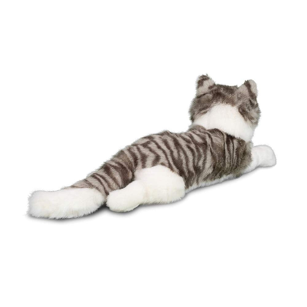 Douglas Smokey Gray Cat Plush Stuffed Animal - 15 Gray/White Stuffed Toy for Kids, Soft Plush Cat Companion