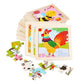 LOOM TREE 10xWooden Animal Puzzle Baby Toldder Preschool Kids Early Education Toys | Preschool Toys & Pretend Play | Wooden & Ha