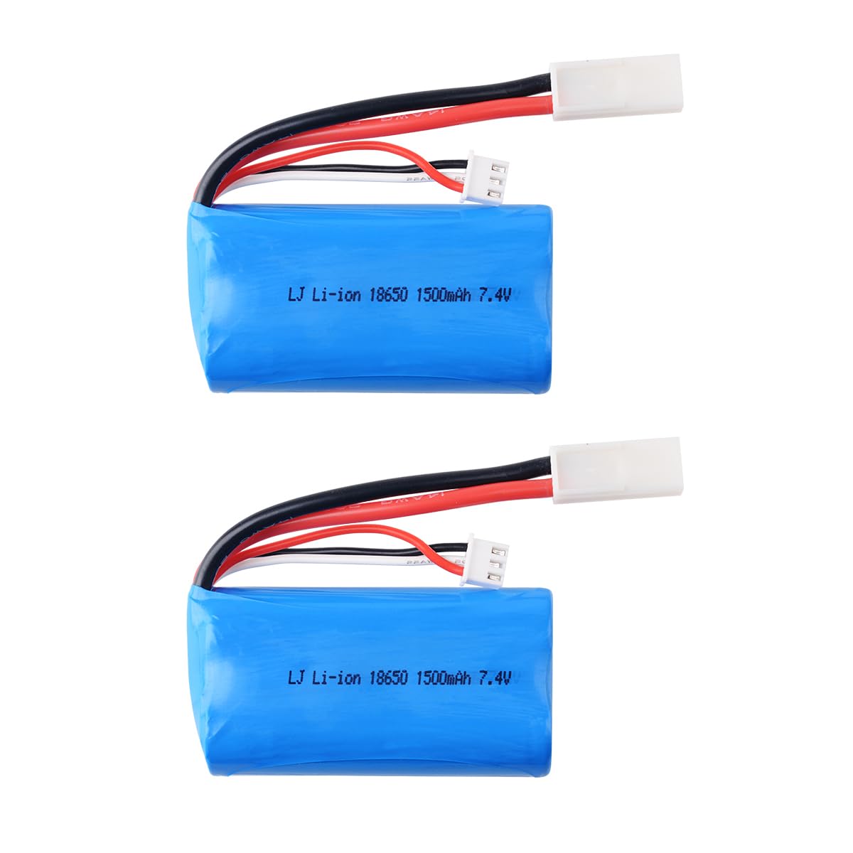2 pcs 7.4V 1500Mah 15C Li-on Battery with EL-2P Plug for Feilun FT009 UDI009 UDI902 UDI002 AA102 Remote Control Boat Spare Parts