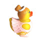 3'' Rock N Roll Rubber Duck [Sealed Hole, No Mildew] - Baby Safe Bathtub Bathing Toy