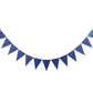 Zooyoo 20 Feet Blue Glitter Pennant Banner, Paper Triangle Flags Bunting For Baby Birthday Party, Wedding Decor, Baby Shower, 30
