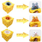 3PCS Animal Squishes Toys with Cheese Cup Squishies Cute Mice Squeeze Toys for Kids Cheese Squirrel Cup Fidget Toys for Adults A