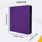 Card Guardian - 12 Pocket enhanced Binder with Zipper for 480 Cards - Side Loading Pockets for Trading Card Games TCG (Purple)