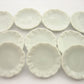 1shopforyou 10 x 30 mm.(3.ocm) White Scallop Plate Dish Dollhouse Miniature