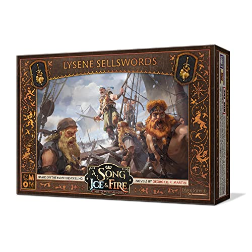 Cmon A Song Of Ice And Fire Tabletop Miniatures Game Lysene Sellswords Unit Box - Deadly Mercenaries Of Essos, Strategy Game For