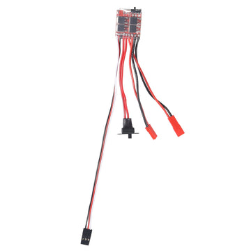 10 PCS Mini RC 20A Brushed ESC Motor Speed RC ESC 2KHz Forward Reverse Brush Brake RC 2S for Controller Boat RC Car Tank