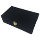 Marion Double 9 Domino Set (55 Tiles) Jumbo Tournament Professional Size With Spinners In Elegant Velvet Storage Box (Black)