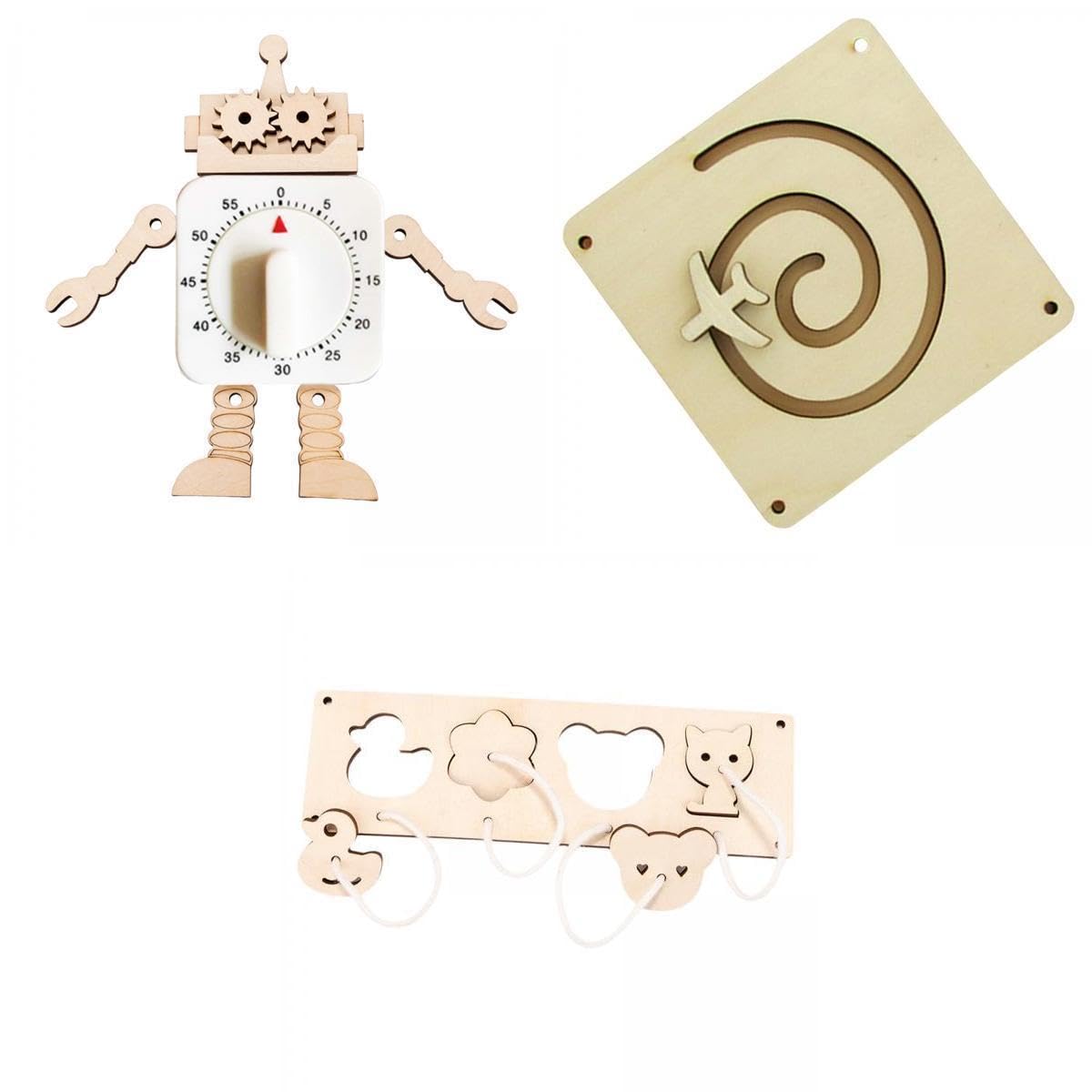 JAZZY PEARLS 3pcs Montessori Busy Board DIY Accessories Material Kits for Toddlers|Toys & Hobbies | Educational | Other Educatio