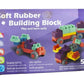 Kitmeer 50Pcs Soft Rubber Building Blocks Toys Big Soft Playing Blocks (50 Pcs)